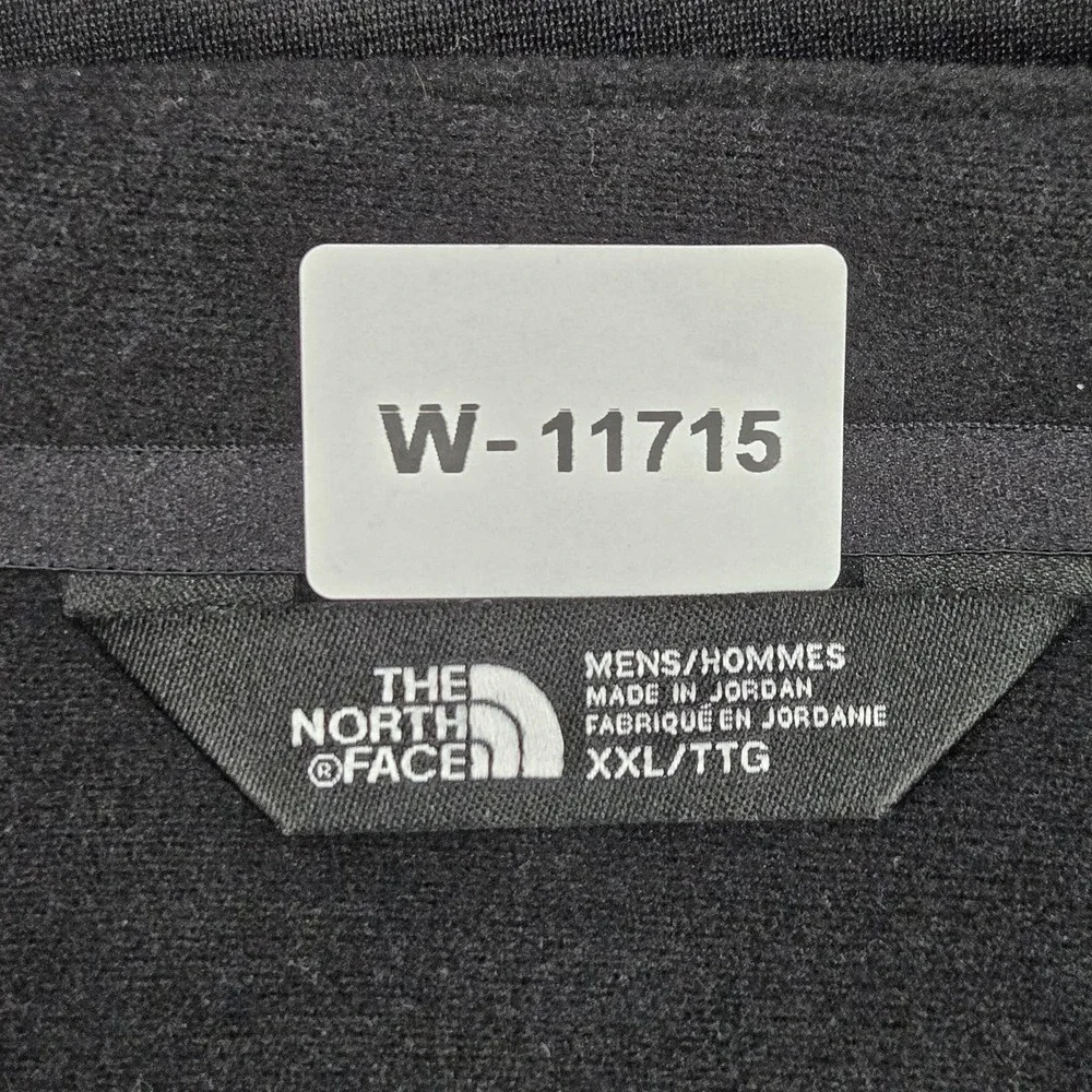 The North Face Men Sweatshirt XXL/TTG Black Embroidered Fleece Logo Pullover